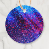 ディスコボール明るいネオンピンク白熱［赤熱］光を放つありがとう フェイバータグ (裏面)