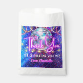 ディスコボール明るいネオンピンク白熱［赤熱］光を放つありがとう フェイバーバッグ (正面)