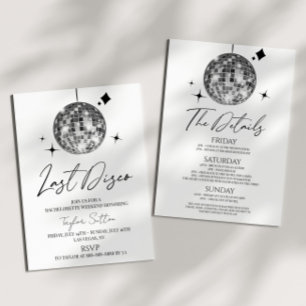 ディスコボール最後のディスコバチェロレッテ週末パーティー 招待状