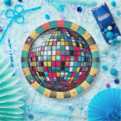 ディスコボール紙プレート! ペーパープレート (パーティー)