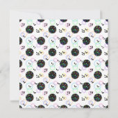 ディスコボール誕生日パーティーの招待状 招待状 (裏面)