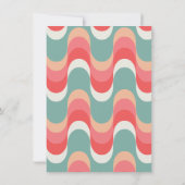 ディスコボール誕生日レトロダンスパーティー 招待状 (裏面)