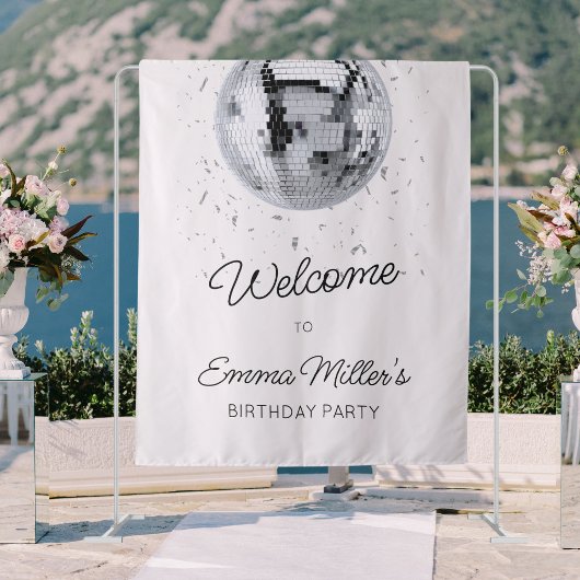 ディスコボール誕生日 タペストリー