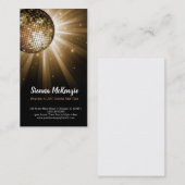 ディスコボール金ゴールド 名刺 (正面/裏面)