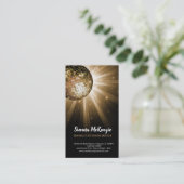 ディスコボール金ゴールド 名刺 (スタンド正面)