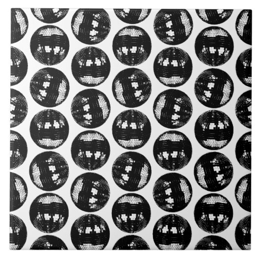 ディスコボール鏡ボールパタカスタムーンBGカラー タイル (正面)