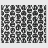 ディスコボール鏡ボールパターンカスタムのBGカラー ラッピングペーパー (フラット)