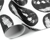 ディスコボール鏡ボールパターンカスタムのBGカラー ラッピングペーパー (ロールコーナー)