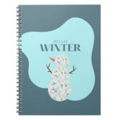 ディスコボール雪だるま ノートブック (正面)