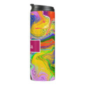 ディスコボール電気マーブルフルードアート タンブラー (回転右)