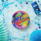 ディスコボール電気マーブルフルードアート ペーパーボウル (パーティー)