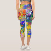 ディスコボール電気流体芸術 カプリレギンス (裏面)