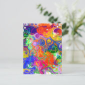 ディスコボール電気流体芸術 ポストカード (スタンド正面)