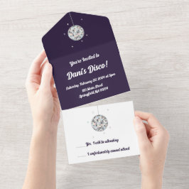 ディスコボール オールインワン招待状