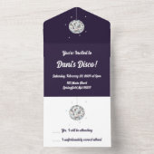 ディスコボール オールインワン招待状 (内側)