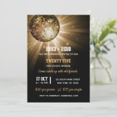 ディスコボール ゴールド 招待状 (スタンド正面)