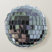 ディスコボール – シルバー ラウンドクッション (裏面)