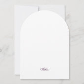 ディスコボール・ディナー・招待状・青 招待状 (裏面)