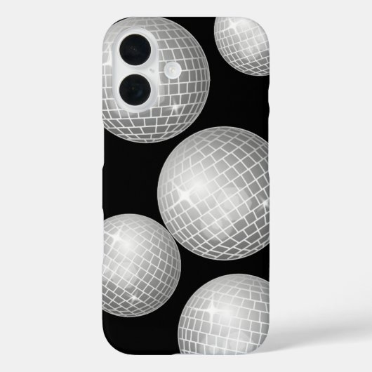 ディスコボール フォンケース - レトロな輝きとパーティーの雰囲気 Case-Mate iPhoneケース (裏面)