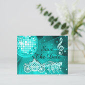 ディスコボール、プリンセスコーチ&馬の日付を保存 案内ポストカード (スタンド正面)