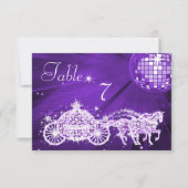 ディスコボール、プリンセスコーチ、馬両面 招待状 (正面)