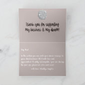 ディスコボール | ボヘミアンフラワー | 感謝カード (内部)