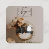 ディスコボール | ボホの花 スクエア名刺 (正面)