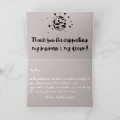 ディスコボール | ボホ花模様 | サンキューカード (内部)