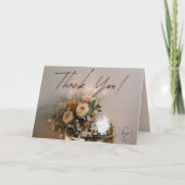 ディスコボール | ボホ花模様 | 美学 サンキューカード (正面)