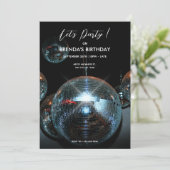 ディスコボール ライト パーティー 招待状 (スタンド正面)