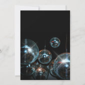 ディスコボール ライト パーティー 招待状 (裏面)