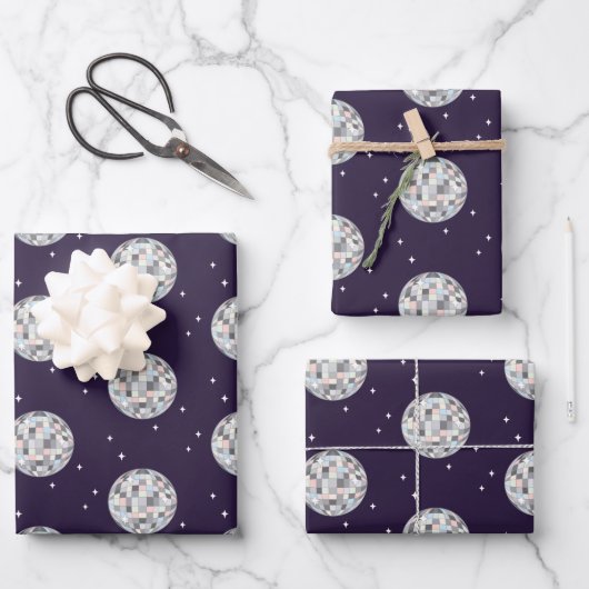 ディスコボール ラッピングペーパーシート (正面)
