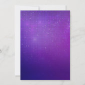 ディスコボール レトロ 誕生日招待状 招待状 (裏面)