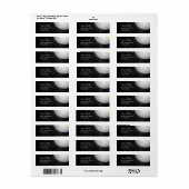 ディスコボール、差出人住所ラベル ラベル (フルシート)