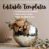 ディスコボール | 花 | 美学 スクエア名刺