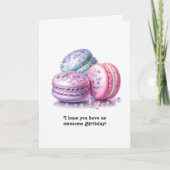 ディスコマカロンレトロ誕生日 カード (正面)