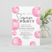 ディスコモダンサプライズ21stバースデーガールパーティー 招待状 (スタンド正面)