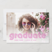 ディスコモダンタイポグラフィと写真 |グラードパーティー 案内状 (正面)