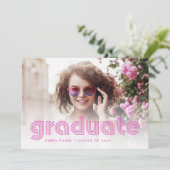 ディスコモダンタイポグラフィと写真 |グラードパーティー 案内状 (スタンド正面)