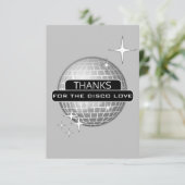 ディスコラブボールレトロバースデーに感謝 サンキューカード (スタンド正面)