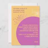 ディスコレトログルーヴ！パーティーの夢 招待状 (裏面)