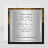 ディスコレトロダンスバースデーパーティーの招待 招待状 (裏面)