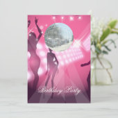 ディスコレトロ誕生日パーティーの招待 招待状 (スタンド正面)