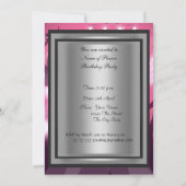 ディスコレトロ誕生日パーティー招待状 招待状 (裏面)