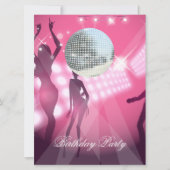 ディスコレトロ誕生日パーティー招待状 招待状 (正面)