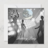 ディスコレトロ誕生日パーティー招待状 招待状 (正面)