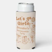 ディスコロデオ女性のカーボーイクールバチェロレッテ スリム缶クーラー (Seltzer裏面)