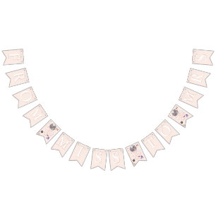 ディスコローラスケートで滑るバチェロレッテ  恋しく思夫人 バンティングフラッグ