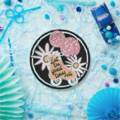 ディスコローラスケートで滑るパーティー ペーパープレート (パーティー)