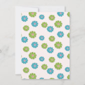 ディスコローラステーキレトログリッターヒッピー誕生日 招待状 (裏面)